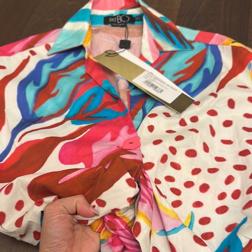 PatBO Multicolor Button Down Shirt - image 5